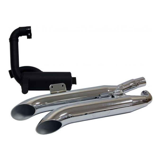 Marving Silenziatore Legend XV750/1100 VIRAGO Turn Out Cromato Non Omologati - Coppia