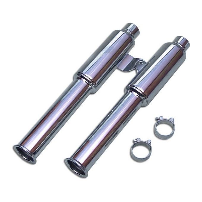 Marving Silenziatore Marvi VN 750 TWIN Cromato Non Omologato - Venduto a Coppia