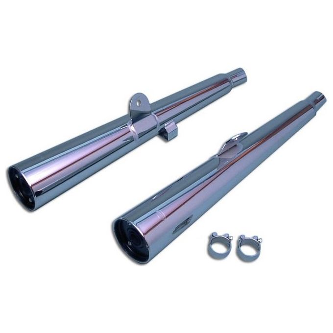 Marving Silenziatore Marvi Z 750 ZEPHIR Cromati Omologati - Coppia