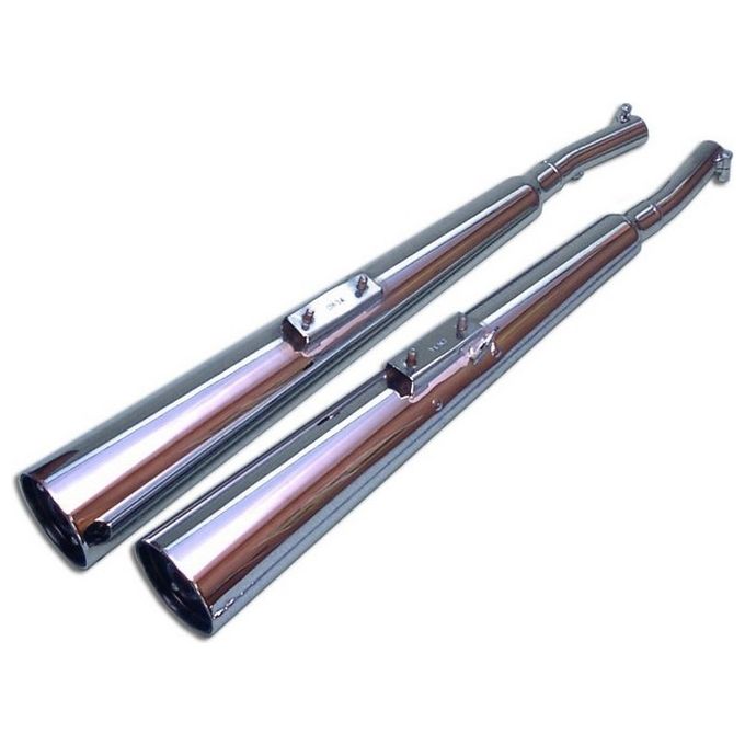 Marving Silenziatore Marvi Z650F/Z750 Cromati Omologati - Coppia