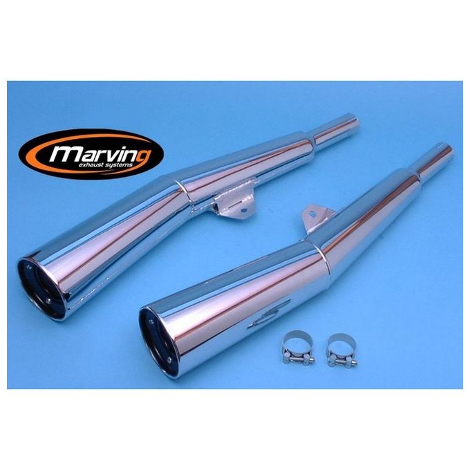 Marving Silenziatore Master Z 1100 A (Cardan) Cromati Omologati - Coppia