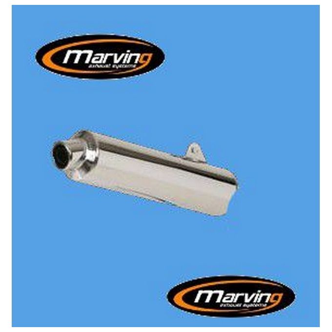 Marving Silenziatore Rotondo 1200 BANDIT 1996/1999 Diametro 104 Cromato Rivestimento Alluminio Omologato