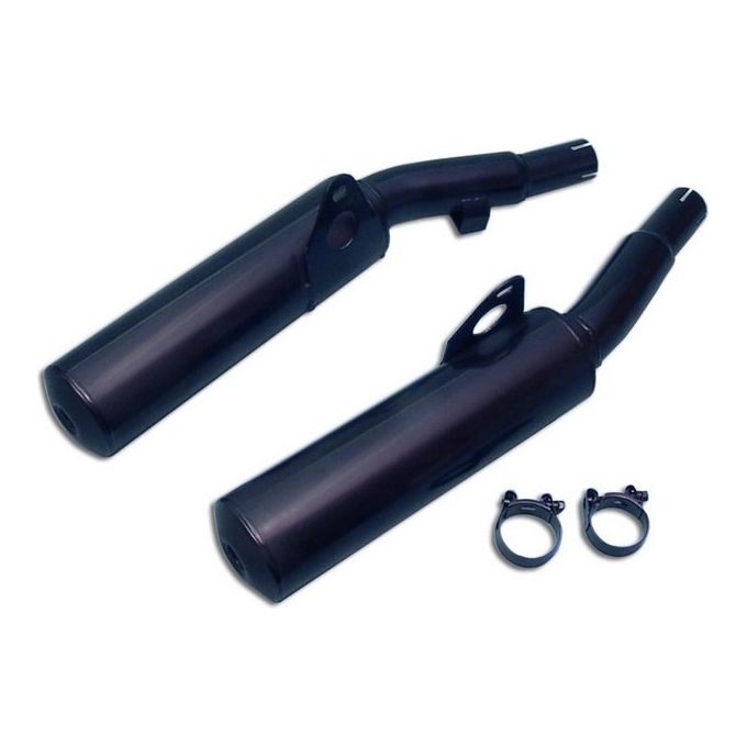 Marving Silenziatore Rotondo FJ 1200 1987 Rotondo Diametro 100 Nero Omologati - Coppia