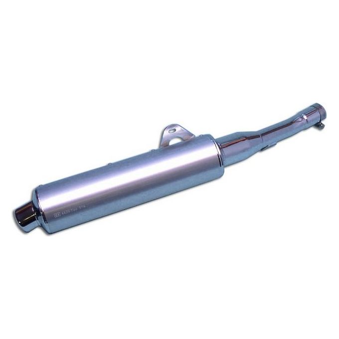 Marving Silenziatore Rotondo GTS 1000 Diametro 104 Cromato Rivestimento Alluminio Omologato