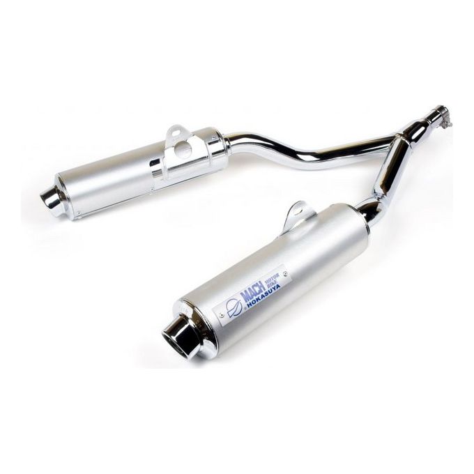 Marving Silenziatore Rotondo TDM 850 Diametro 100 Cromato Rivestimento Alluminio Omologati - Coppia