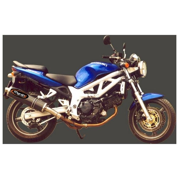 Marving Silenziatore Superline SV 650 1999/2002 Big Ovale Carbonio Omologato