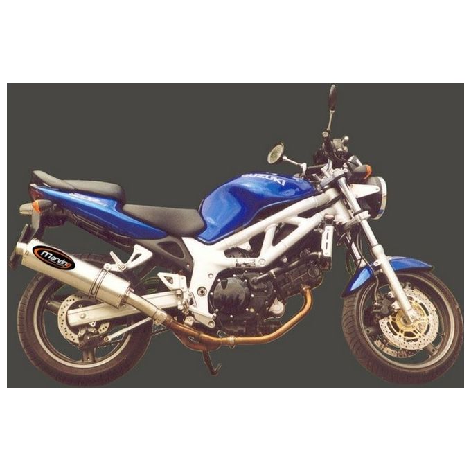 Marving Silenziatore Superline SV 650 1999/2002 Big Ovale Titanio Omologato