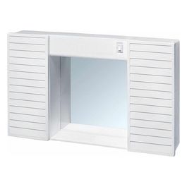 Armadietto Bagno 2 Ante con Luce 58x12x37cm