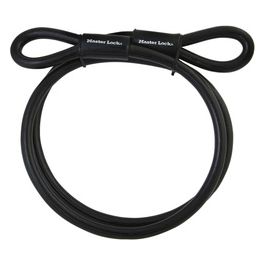 Master Lock 49EURD Cavo con Passanti Acciaio Intrecciato Nero 3mt
