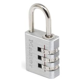 Master Lock 7630EURD Lucchetto a Combinazione Alluminio con Combinazione a 3 Cifre