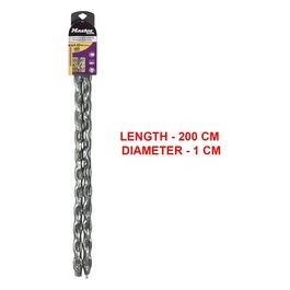 Master Lock 8021EURD Catena in Acciaio Cementato Rivestimento Vinile Trasparente 2mt