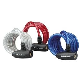Master Lock 8127EURDPRO Cavo a Spirale 1.80mt con 2 Chiavi