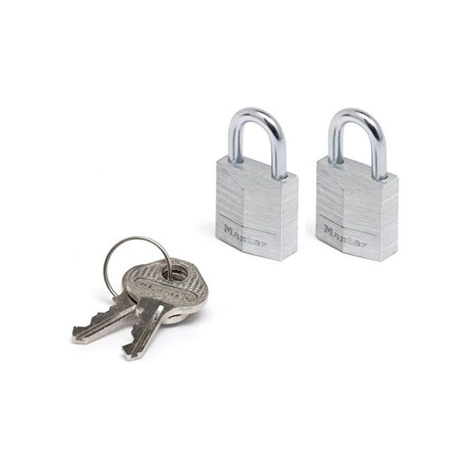 Master Lock 9120EURTCC 2 Lucchetti Cilindrici 3 Pistoni 20mm