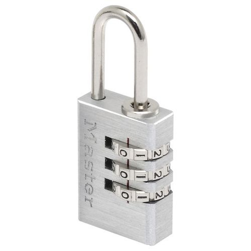 Master Lock Combination Lock in Alluminio Steel Shackle