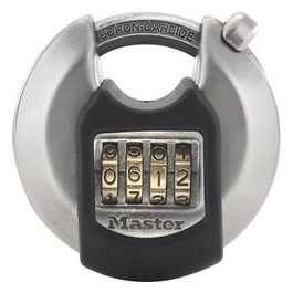 Master Lock M40EURDNUM Disco Lucchetto ad Alta Sicurezza Acciaio Inox