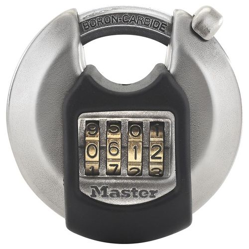 Master Lock M40EURDNUM Disco Lucchetto ad Alta Sicurezza Acciaio Inox