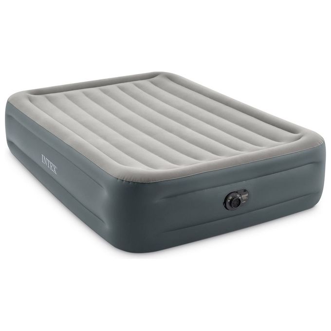 Image of Intex 64126ND Materasso Dura-Beam Essential Rest Matrimoniale con Pompa Elettrica Incorporata 152x203x46 cm Single Matrimoniale Versione 2023