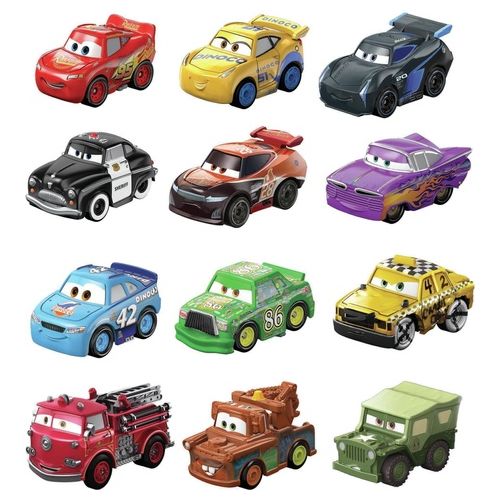 Mattel Auto Mini D-Cast Racers Cars 2019 Assortito