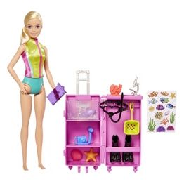 Mattel Barbie Bambola Biologa Marina con Laboratorio Mobile