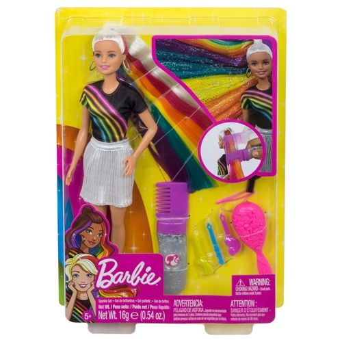 Mattel Barbie Capelli Arcobaleno