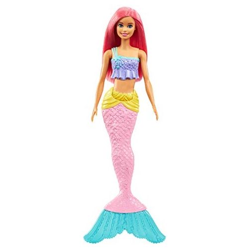 Barbie Dreamtopia Bambola Sirena, Bionda con Coda che Si Muove e Luci, –