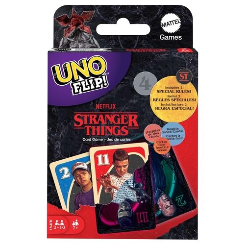 Mattel Games Uno Flip! Stranger Things