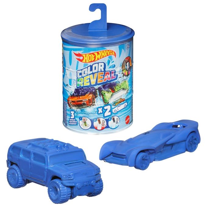 Image of Mattel Hot Wheels Color Reveal Confezione da 2 Veicoli in scala 1:64