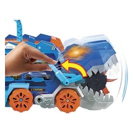Mattel Hot Wheels Mega Dino Trasportatore con Luci e Suoni Set Pista