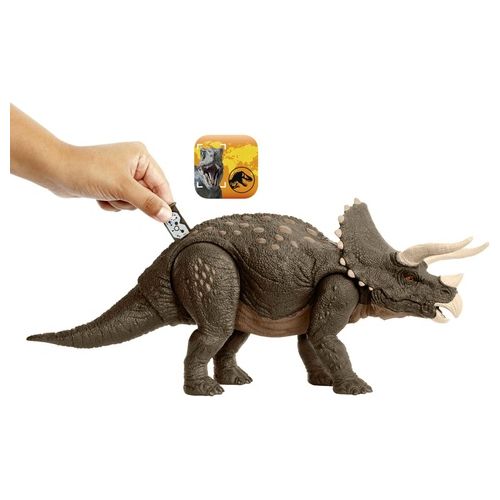 Mattel Jurassic World Triceratopo Protettore della Natura