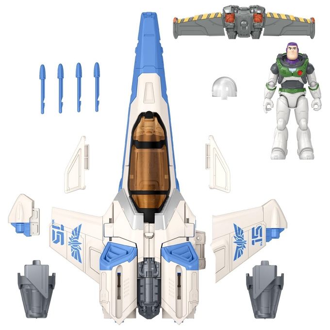Mattel Personaggio Disney Pixar Lightyear con Navicella XL 15