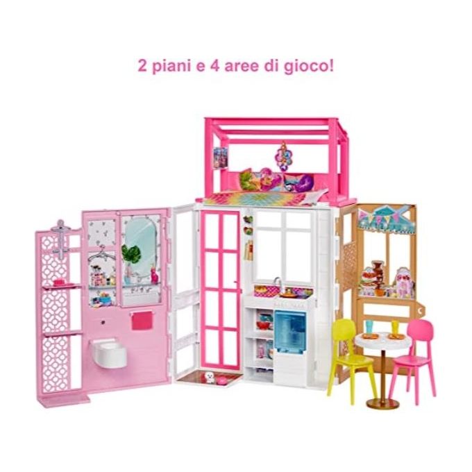 Mattel Playset Barbie Loft a 2 Piani con 4 Aree Gioco