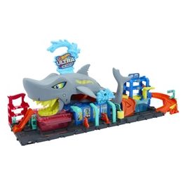 Playset Pista Autolavaggio Mega Squalo Let's Race Hot Wheels