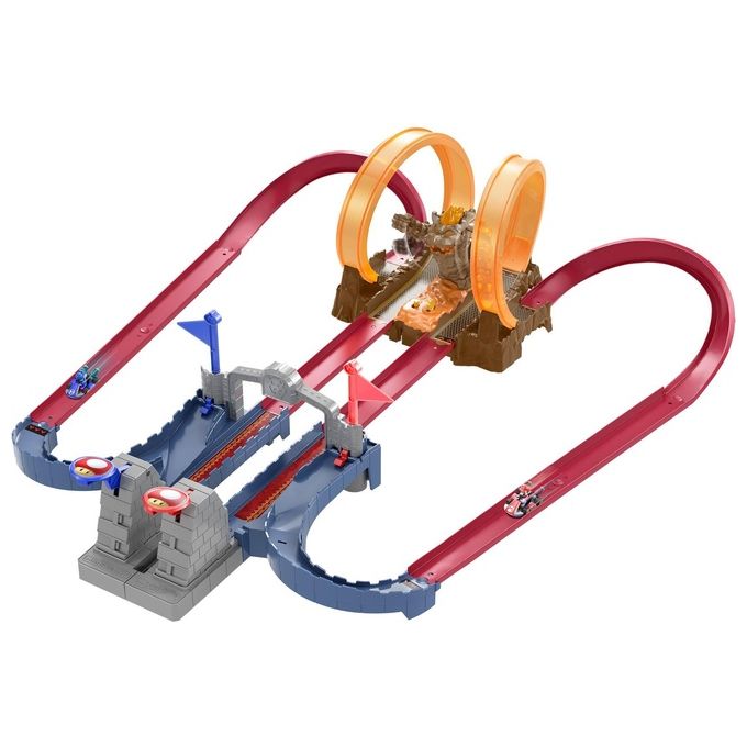 Mattel Playset Pista Hot Wheels MarioKart Bowsers Castle Chaos
