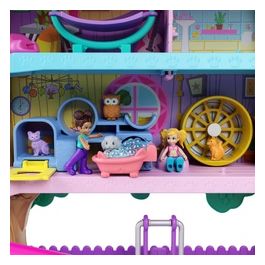 Mattel Playset Polly Pocket Pollyville casa Sullalbero dei Cuccioli