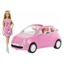 Set Bambola Barbie con Fiat 500