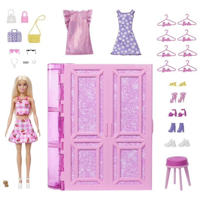 Image of Mattel Set Bambola Barbie Armadio dei Sogni
