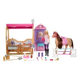 Set Bambola Barbie Ultimate Stable Mysteries The Great Horse Chase