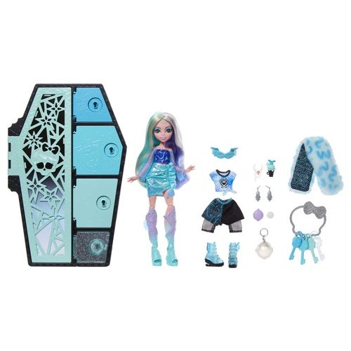 Mattel Set Bambola Monster High Segreti da Brivido Colori Mostruosi Lagoona Blue