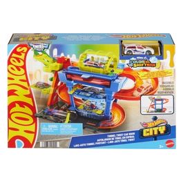 Set Pista Hot Wheels City Autolavaggio Cambia Colore