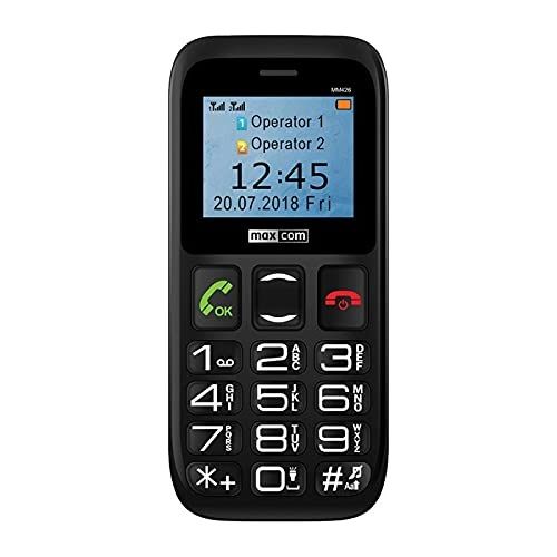 Maxcom Comfort MM426 1.77" 72gr Nero Telefono per Anziani