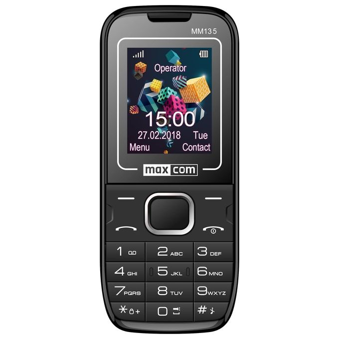 Maxcom MM135 Telefono Cellulare 1,77" Nero/Blu