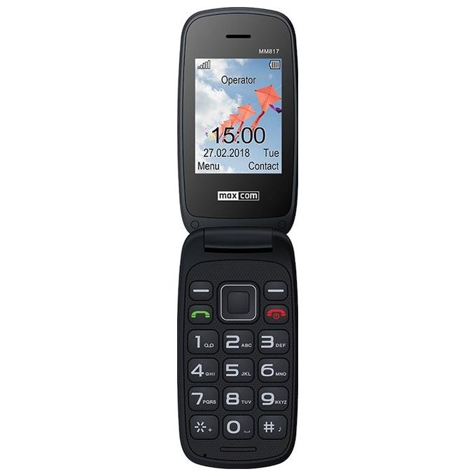 Maxcom MM817 2.4" 78gr Nero Telefono per Anziani