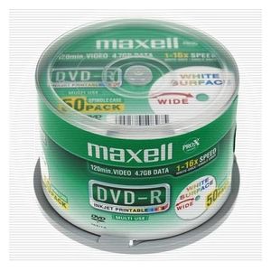 Maxell Campana Da 50 Dvd-r 16x Printable