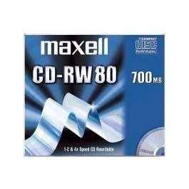Maxell Cd-rw 80min.4x Jewel Case Conf.10