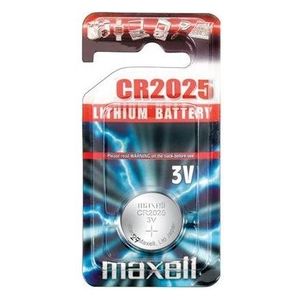Maxell Cr2025 Batterie a Bottone al Litio da 3V 5 Pezzi