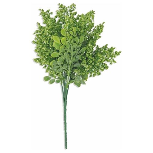 Mazzolino artificiale boccioli e foglie verdeh.36 cm