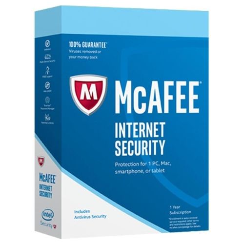 McAfee Internet Security Box pack (1 anno) 1 dispositivo Win, Mac, Android, iOS Italiano