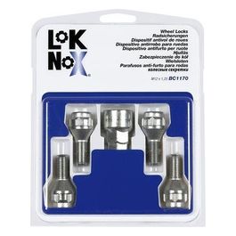 Bulloni antifurto cerchi auto conici, kit 4 pz - Lok Nox - A010-A050