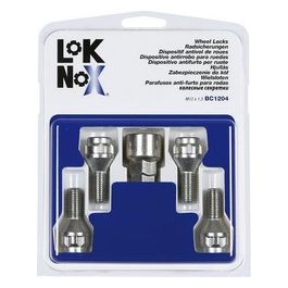 Bulloni antifurto cerchi auto conici, kit 4 pz - Lok Nox - A100