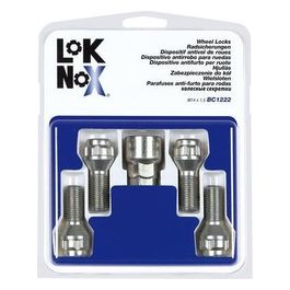 Bulloni antifurto cerchi auto conici, kit 4 pz - Lok Nox - A280
